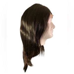 4x4 black/brown lace front 18in straight Human Hair wig